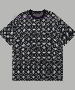 Top Differentiated CurrencyStyle Louis Vuitton LV Full Printed Jacquard Suit Short SleevedColor 8emq1ueg