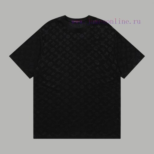 Top Differentiated CurrencyStyle Louis Vuitton LV Full Printed Jacquard Dark Patterned Short Sl mzcvzydi