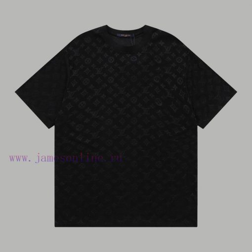 Top Differentiated CurrencyStyle Louis Vuitton LV Full Printed Jacquard Dark Patterned Short Sl mzcvzydi - Image 2