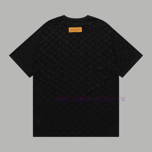 Top Differentiated CurrencyStyle Louis Vuitton LV Full Printed Jacquard Dark Patterned Short Sl mzcvzydi - Image 3