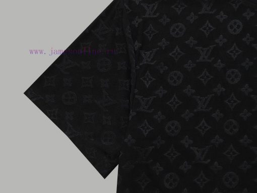 Top Differentiated CurrencyStyle Louis Vuitton LV Full Printed Jacquard Dark Patterned Short Sl mzcvzydi - Image 5