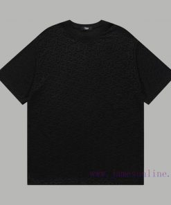 Top Differentiated CurrencyStyle: Fendi FENDI Full Print Jacquard Dark Pattern Short SleeveColo eh9ajghy