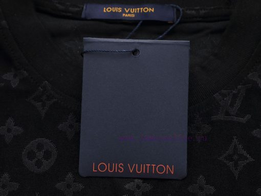 Top Differentiated CurrencyStyle Louis Vuitton LV Full Printed Jacquard Dark Patterned Short Sl mzcvzydi - Image 9