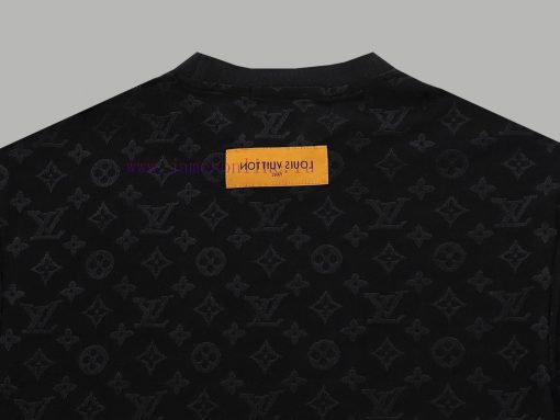 Top Differentiated CurrencyStyle Louis Vuitton LV Full Printed Jacquard Dark Patterned Short Sl mzcvzydi - Image 10