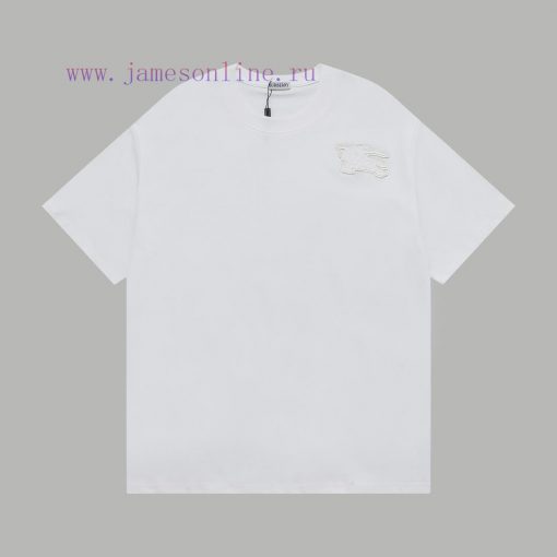 Top Differentiated CurrencyStyle Burberry Hidden Color Patch Embroidered Warhorse Short Sleeved b66xx1fm - Image 2