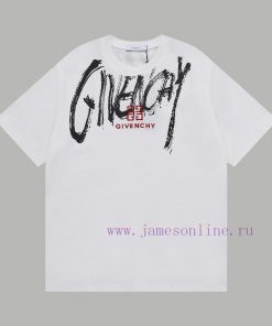 Top Differentiated CurrencyStyle Givenchy GVC Graffiti Embroidery Short SleeveColor Picture Col yh6dpuc0