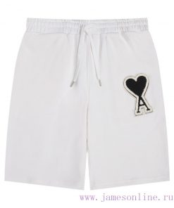 2025 Ami Spring/Summer ShortsStyle A13 AMI Classic Dazhangzai Embroidered Spring/Summer Shorts￥ s0bfjcde