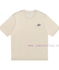 AMiu Miu 2025 Spring/Summer New T-shirt Short SleeveHigh Weight Fabric Synchronized With Detail yxv3j7d1