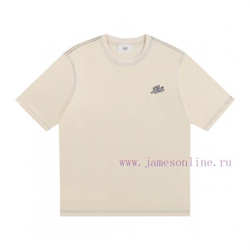 AMiu Miu 2025 Spring/Summer New T-shirt Short SleeveHigh Weight Fabric Synchronized With Detail yxv3j7d1