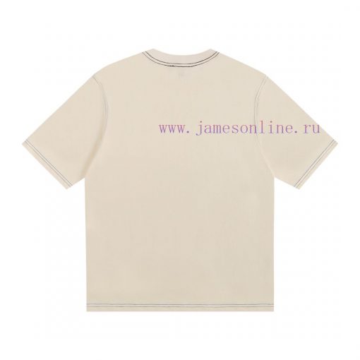 AMiu Miu 2025 Spring/Summer New T-shirt Short SleeveHigh Weight Fabric Synchronized With Detail yxv3j7d1 - Image 3