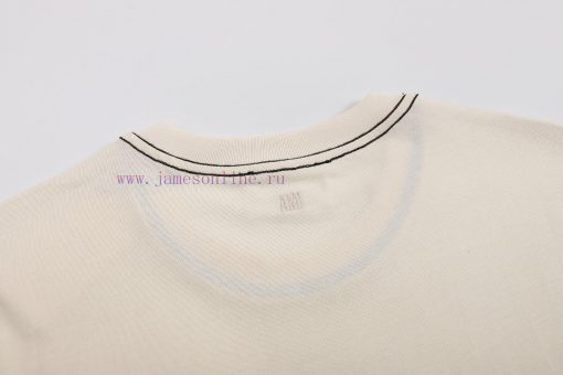 AMiu Miu 2025 Spring/Summer New T-shirt Short SleeveHigh Weight Fabric Synchronized With Detail yxv3j7d1 - Image 4