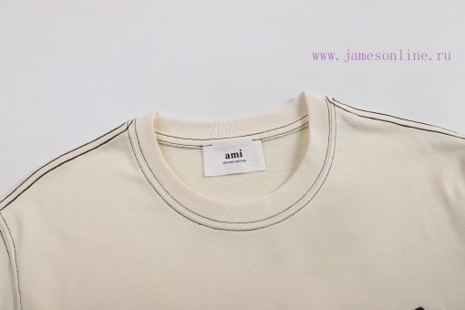 AMiu Miu 2025 Spring/Summer New T-shirt Short SleeveHigh Weight Fabric Synchronized With Detail yxv3j7d1 - Image 5