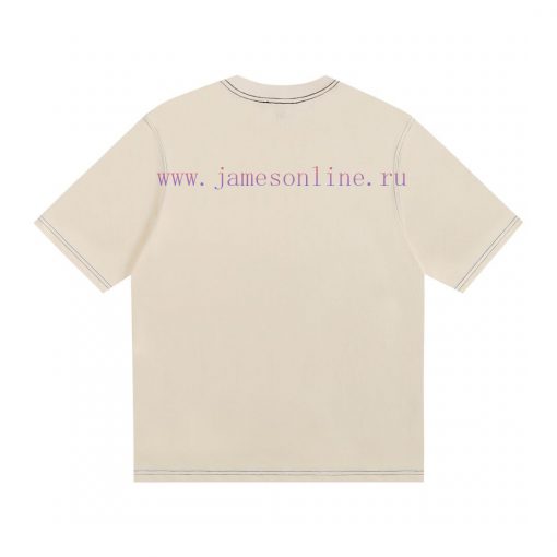 AMiu Miu 2025 Spring/Summer New T-shirt Short SleeveItem Number 121High Weight Fabric Synchroni 85zugdxo - Image 4