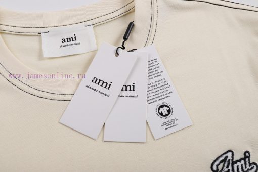 AMiu Miu 2025 Spring/Summer New T-shirt Short SleeveHigh Weight Fabric Synchronized With Detail yxv3j7d1 - Image 10