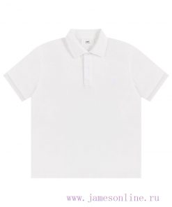 Style Number 12712 Color￥Ami Collar Flat Embroidered Little White Love Polo Shirt Classic Hot S 9j8msra7