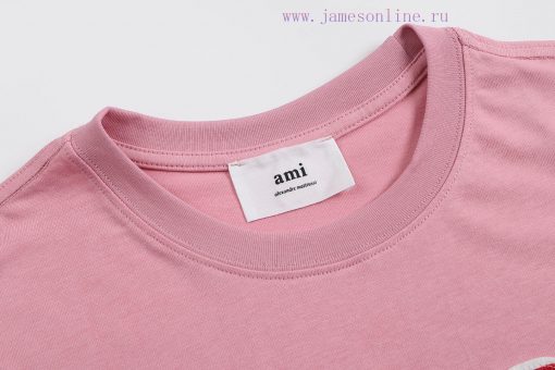 2025 Spring/Summer T-shirtStyle Number 114 Ami Diamond Shaped Large Seal Style￥Ami Spring/Summe 3ux4s8hv - Image 5