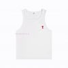 2025Ami Spring/Summer Tank TopStyle Number 116 Three Color￥Ami Little Love Embroidered Tank Top mh75kgpy