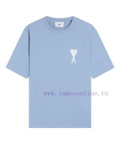 2025Ami Spring/Summer T-shirtStyle 117 Ami Large Flat Embroidered White Love Short Sleeved T-sh czx83k8q