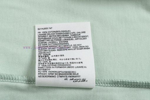 2025Ami Spring/Summer T-shirtStyle 117 Ami Large Flat Embroidered White Love Short Sleeved T-sh u44dd2do - Image 13