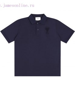 2025Ami Spring/Summer Polo Shirt In 10 ColorsStyle 119 Towel Embroidered Love Polo Shirt￥Upgrad kwhw04kt
