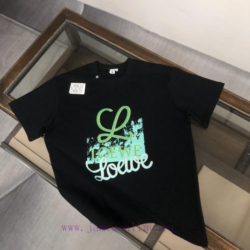 LOEWE's New Summer Round Neck Short Sleeved T-shirt Is Made Of High-end Pure Cotton Fabric With asw0v0cu