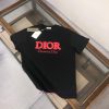 DIOR 25SS Summer New Round Neck Short Sleeve T-shirt 270g Heavy Duty High End Pure Cotton Fabri 846frujl