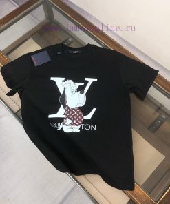 Louis Vuitton/LV 25SS Summer New Round Neck Short Sleeve T-shirt 270g Heavy Duty High End Pure j0endmop