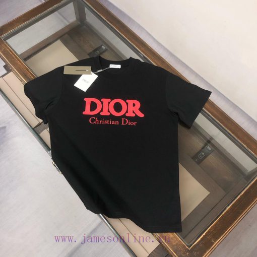 DIOR 25SS Summer New Round Neck Short Sleeve T-shirt 270g Heavy Duty High End Pure Cotton Fabri 846frujl - Image 2