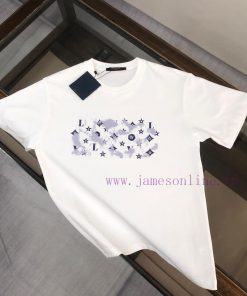 Louis Vuitton/LV 2024 Short Sleeved T-shirt An Absolute Top Selling Item With Three-dimensional t89xenjo