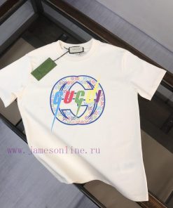 GUCCI's New Summer Round Neck Short Sleeved T-shirt Weighs 270 Grams And Is Made Of High-qualit b3w44089