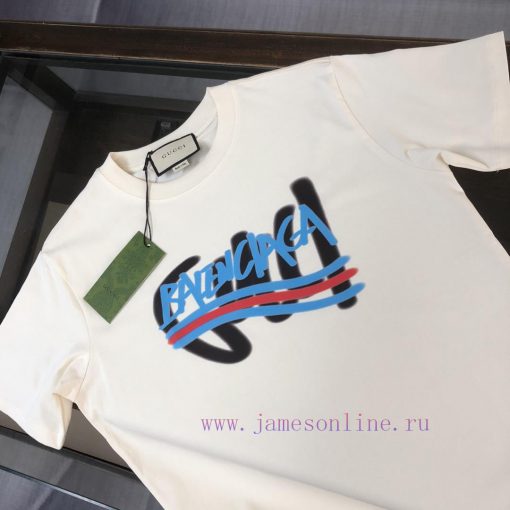 Gucci's New Summer Round Neck Short Sleeved T-shirt Weighing 270g Is Made Of High-quality Pure ygxusg88 - Image 4