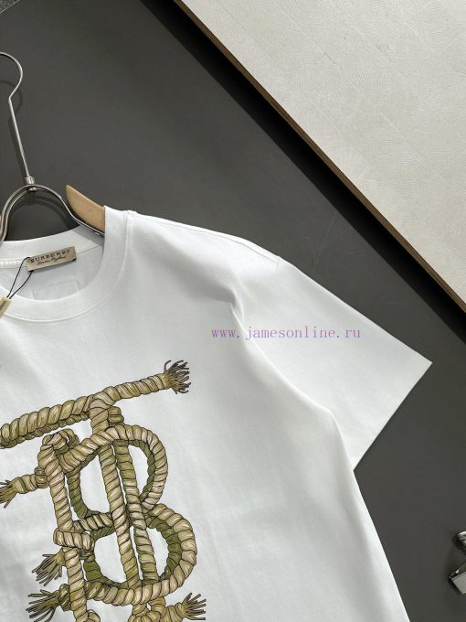Burberry 2025SS Spring/Summer Round Neck Fashion Short Sleeve T-shirt Synchronized With The Off f13rg7uh - Image 5