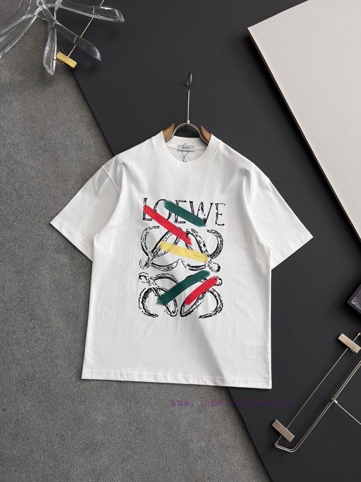Loe * 2025 Short Sleeved T-shirt Weighing 260g Is A Great Choice For Creating Casual And Fashio fyfgv67s - Image 5