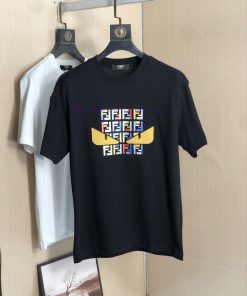 Fendi's Hot Selling 2025 Spring/summer New Short Sleeved Round Neck T-shirt High-end Customized 3hnasc46