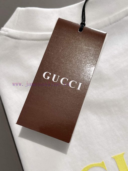 GUC Logo Color Printed Men's Silhouette Short Sleeved T-shirt2025 Spring/Summer CollectionCusto pydl19q5 - Image 5