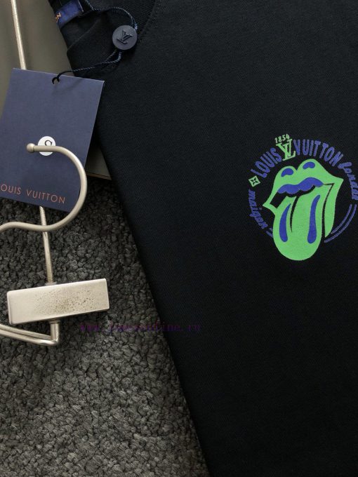 L Card * Loose Fit M-3XL25 Early Spring Latest Ch Joint Large Tongue Letter Offset Heavy Short fdpicoj3 - Image 4