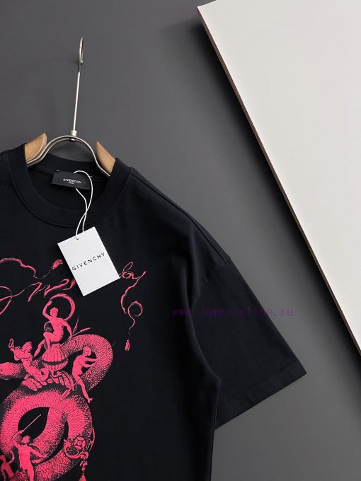 Giv * 2025 Spring/Summer New Men's And Women's Same Short Sleeve T-shirt Fashion Show Pattern F 2ntmoncq - Image 7