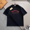 Burberry's New Pure Cotton T-shirt Printed Short Sleeved T-shirtThe Iconic Letter Pattern Is A krpkho3n