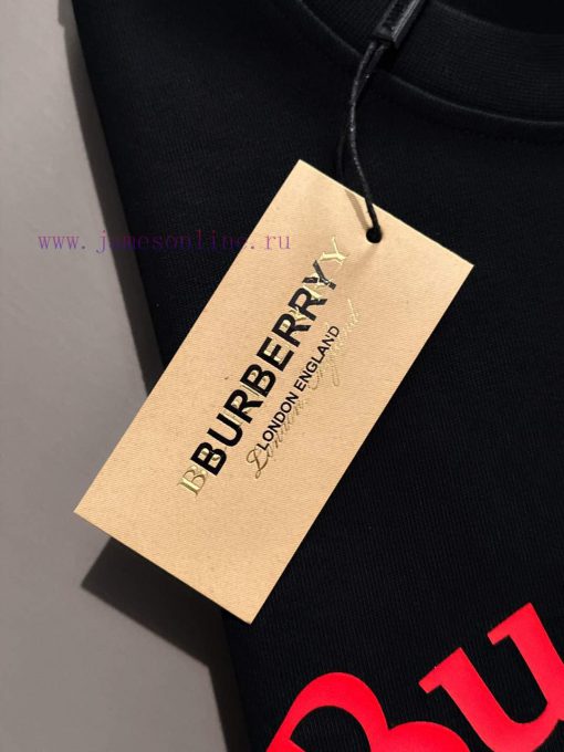 Burberry's New Pure Cotton T-shirt Printed Short Sleeved T-shirtThe Iconic Letter Pattern Is A krpkho3n - Image 6