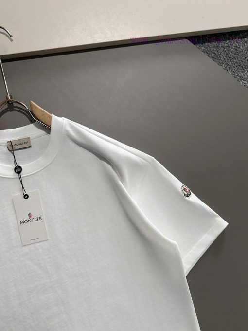 MON 2025ss New Zhangzai Printed Short Sleeved T-shirtThe Iconic Letter Pattern Is A Design Colo 3o9b7t2a - Image 4