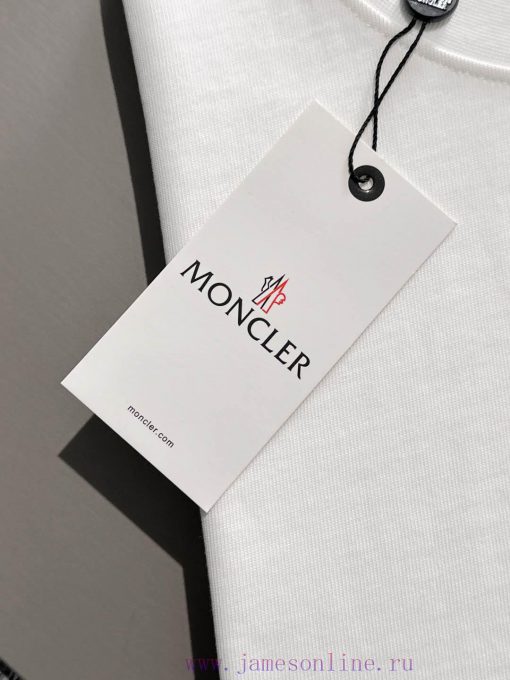 MON 2025ss New Zhangzai Printed Short Sleeved T-shirtThe Iconic Letter Pattern Is A Design Colo 3o9b7t2a - Image 6