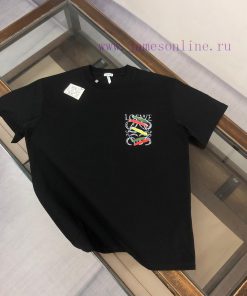 LOE * WE 2025 Couple's Printed Round Neck Short Sleeve T-shirt With Front And Rear FeaturesSpri gwflxhy5