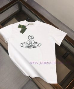 Vivienne Westwood 2025 Spring/Summer New Men's And Women's Short Sleeve Round Neck T-shirt With jmfzhvzr