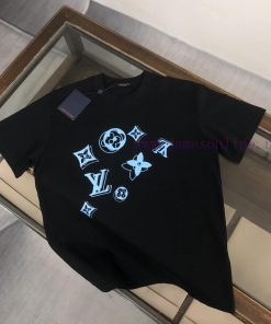LV's New Summer Round Neck Short Sleeved T-shirt Is Made Of High-end Pure Cotton Fabric With A 1o9f7fpl