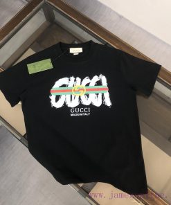 GUCCI's New Summer Round Neck Short Sleeved T-shirt Weighs 270 Grams And Is Made Of High-qualit ufyi54sg