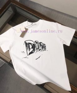 DIOR's New Summer Round Neck Short Sleeved T-shirt Weighs 270 Grams And Is Made Of High-end Pur 90p46qc0