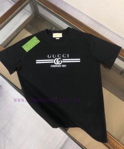 GUCCI's New Summer Round Neck Short Sleeved T-shirt Weighs 270 Grams And Is Made Of High-qualit opadjso6