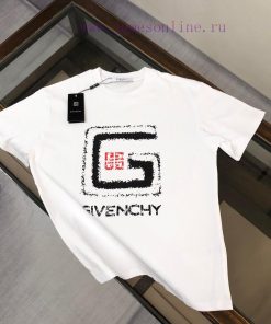 GIVENCHY Couple's Short Sleeve T-shirt~Brand Top Logo With Heavy Craftsmanship Design~The Fabri bdmwgbcl