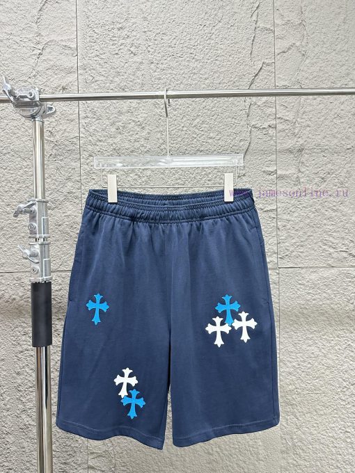 Chrome Hearts CH Crossheart 2025ss New Cross Casual ShortsCustomized Pure Cotton Fabric Weighin xdvzj4p6 - Image 2