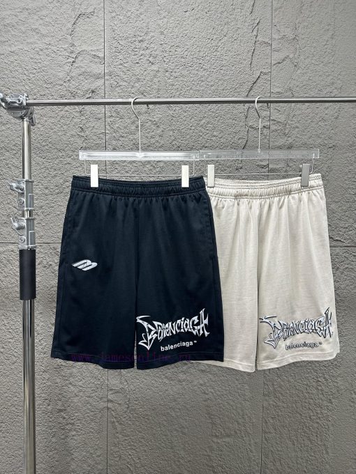 High Quality Balenciaga/Balenciaga Logo Letter Casual ShortsCustomized Pure Cotton Fabric Weigh zv3aztio - Image 7